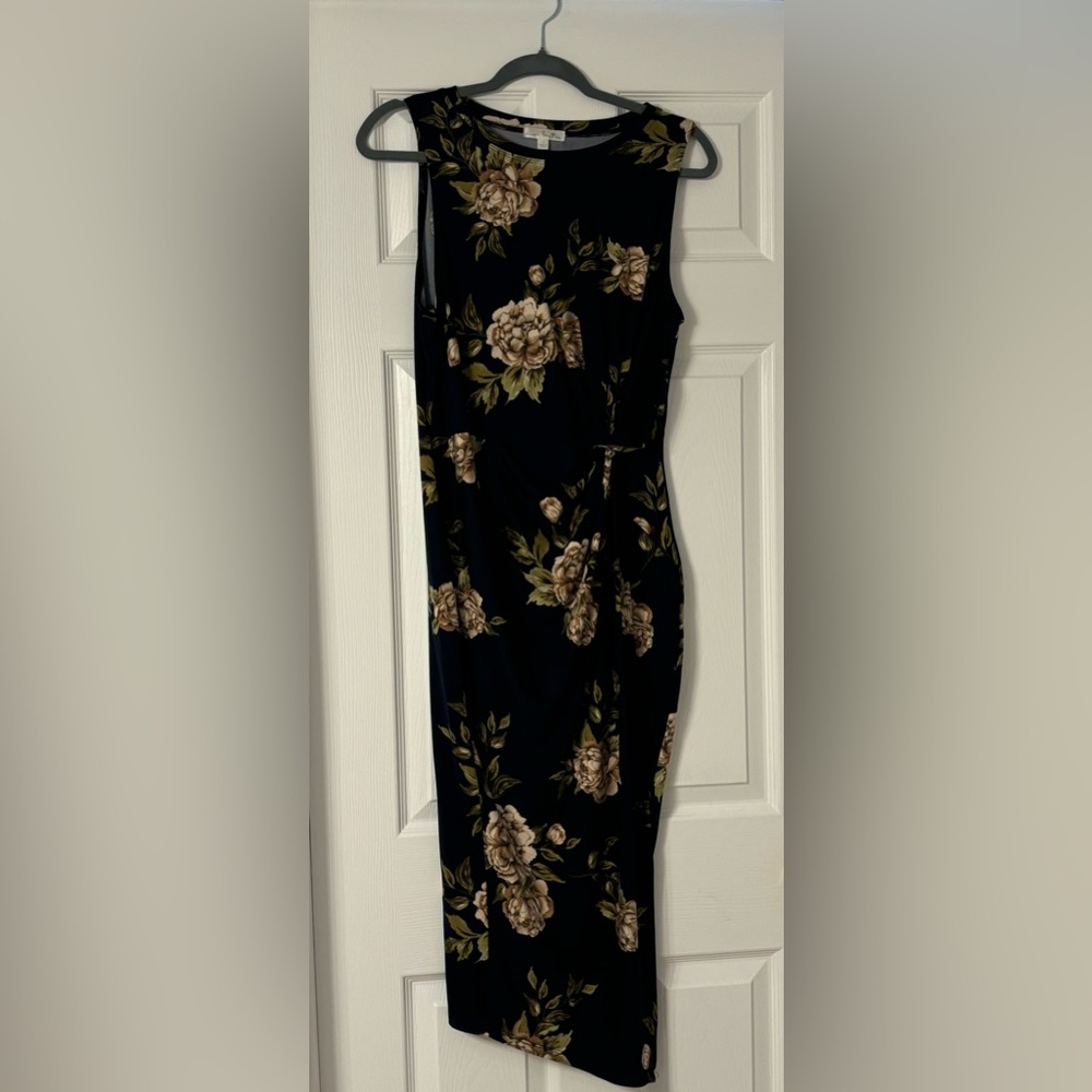 Nine Britton Floral Asymmetrical Dress (L)